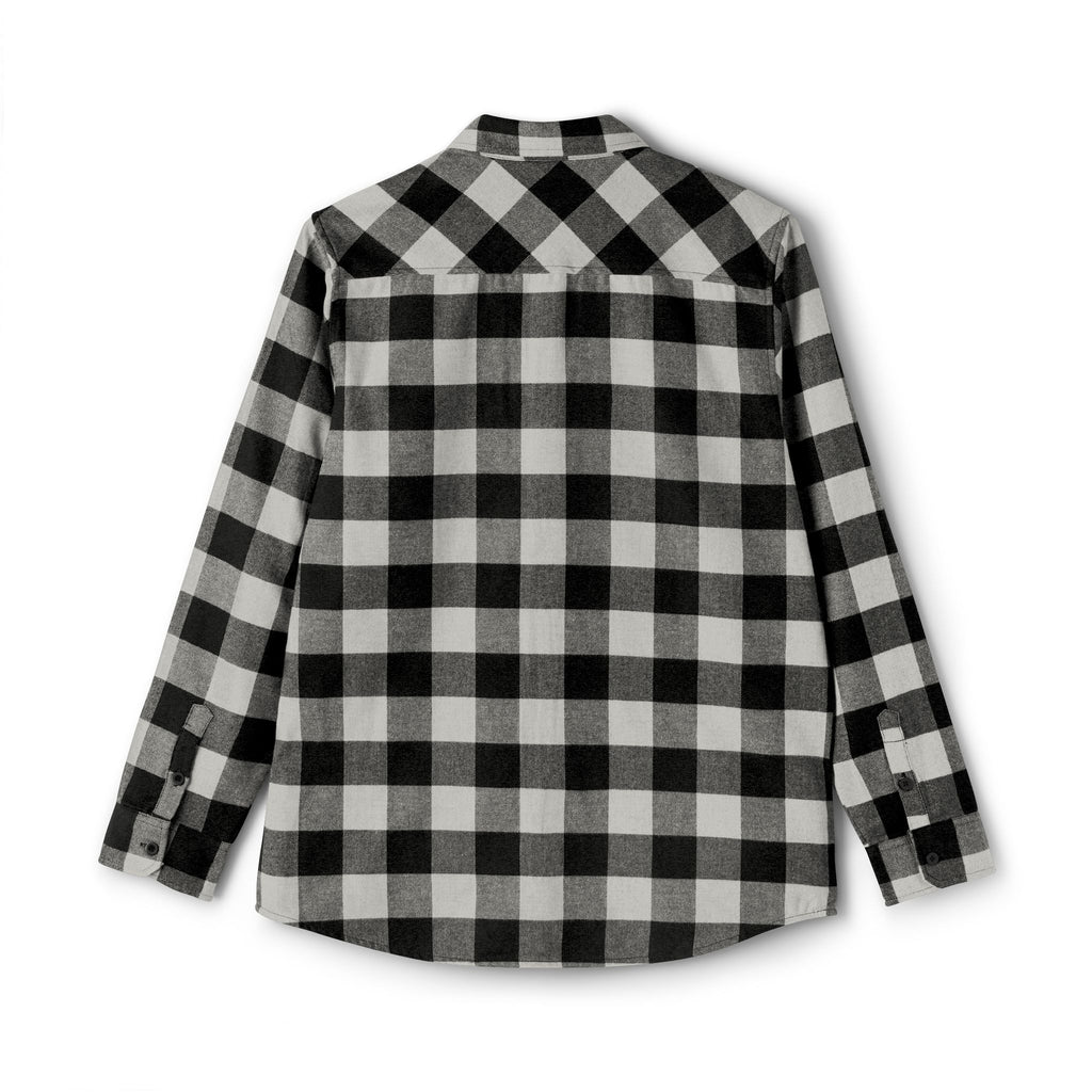 Black and White Buffalo Plaid Flannel Shirt